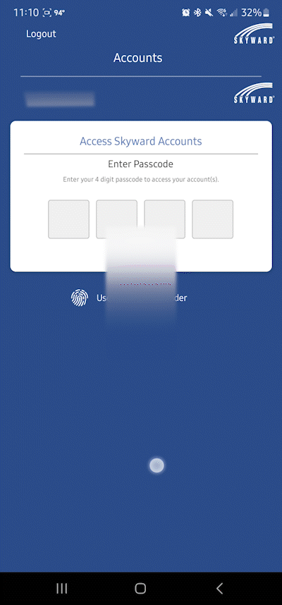 Skyward App Configuration
